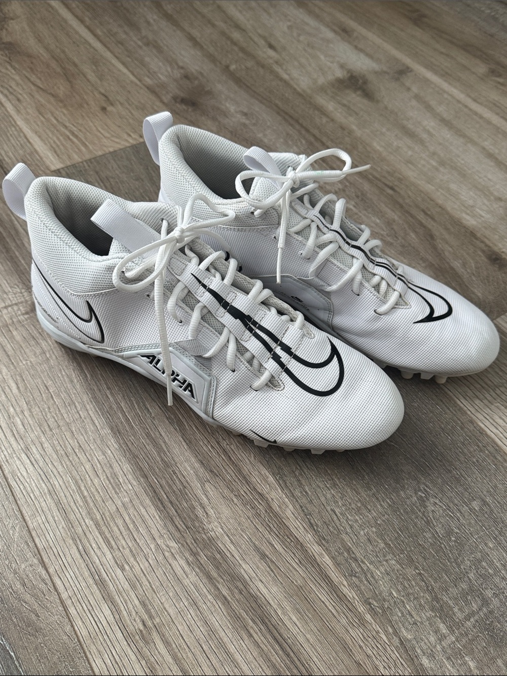 Nike Alpha Menace Varsity 3 Men Football Cleats White CV0586-109 Size 11